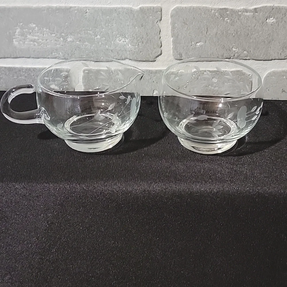 Princess House Heritage Cream and Sugar